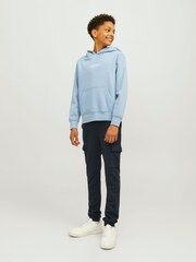 JACK & JONES JUNIOR Grey Logo Hoodie - Image 3 of 7