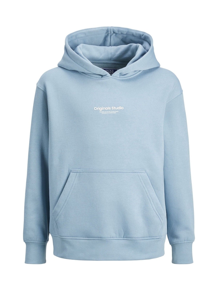 JACK & JONES JUNIOR Grey Logo Hoodie - Image 7 of 7