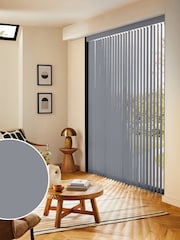 Grey Leo Made to Measure Vertical Blinds - Image 1 of 8