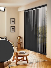 Black Leo Made to Measure Vertical Blinds - Image 1 of 8
