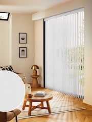 White Leo Made to Measure Vertical Blinds - Image 1 of 8