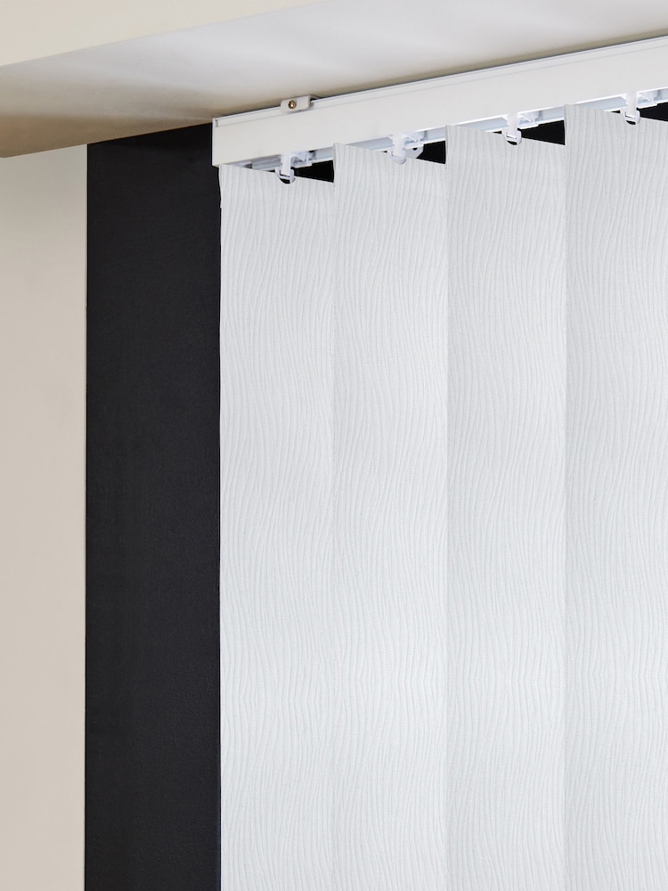 White Adad Blackout Made to Measure Vertical Blinds - Image 2 of 7
