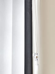 White Adad Blackout Made to Measure Vertical Blinds - Image 4 of 7