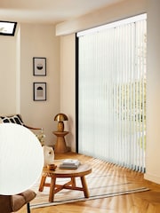 White Qiz Made to Measure Vertical Blinds - Image 1 of 8
