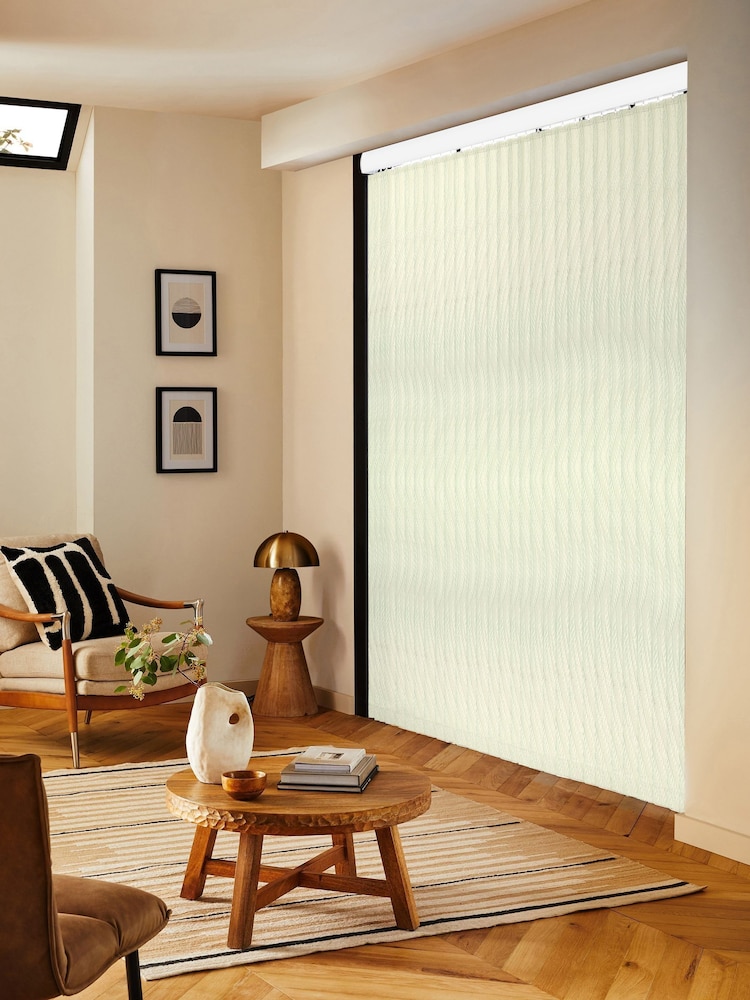 Cream Qiz Made to Measure Vertical Blinds - Image 2 of 8