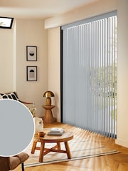 Grey Leo Made to Measure Vertical Blinds - Image 1 of 8