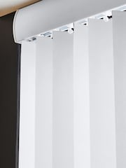 White Tora Blackout Made to Measure Vertical Blinds - Image 4 of 8