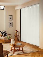 Cream Picce Blackout Made to Measure Vertical Blinds - Image 2 of 8