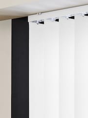 White Picce Blackout Made to Measure Vertical Blinds - Image 3 of 8