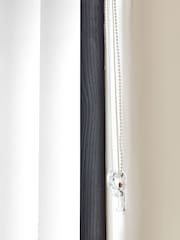 White Picce Blackout Made to Measure Vertical Blinds - Image 5 of 8