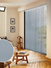 Grey Qiz Made to Measure Vertical Blinds - Image 1 of 8