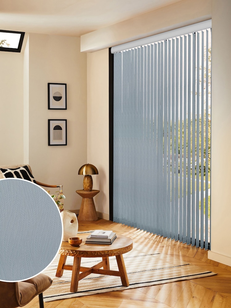 Grey Qiz Made to Measure Vertical Blinds - Image 1 of 8