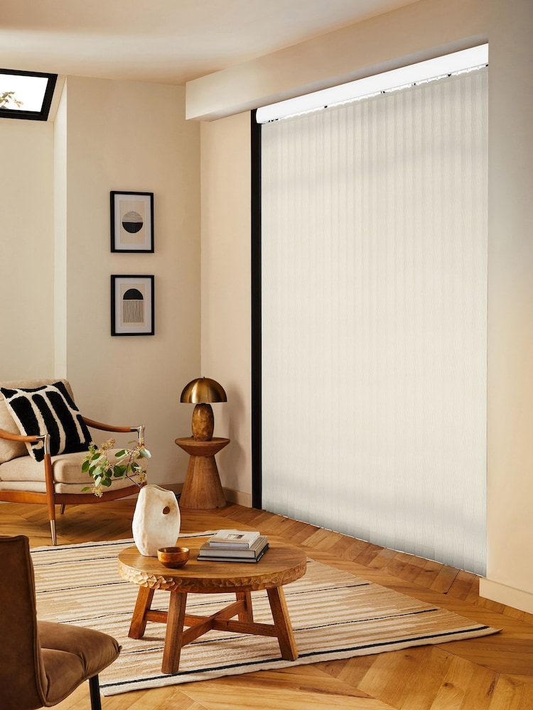 Cream Adad Blackout Made to Measure Vertical Blinds - Image 2 of 8