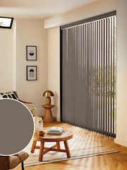 Brown Leo Made to Measure Vertical Blinds - Image 1 of 8