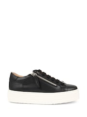Черный - Кожаные кроссовки на платформе Jones Bootmaker Amaliada - Image 2 of 6