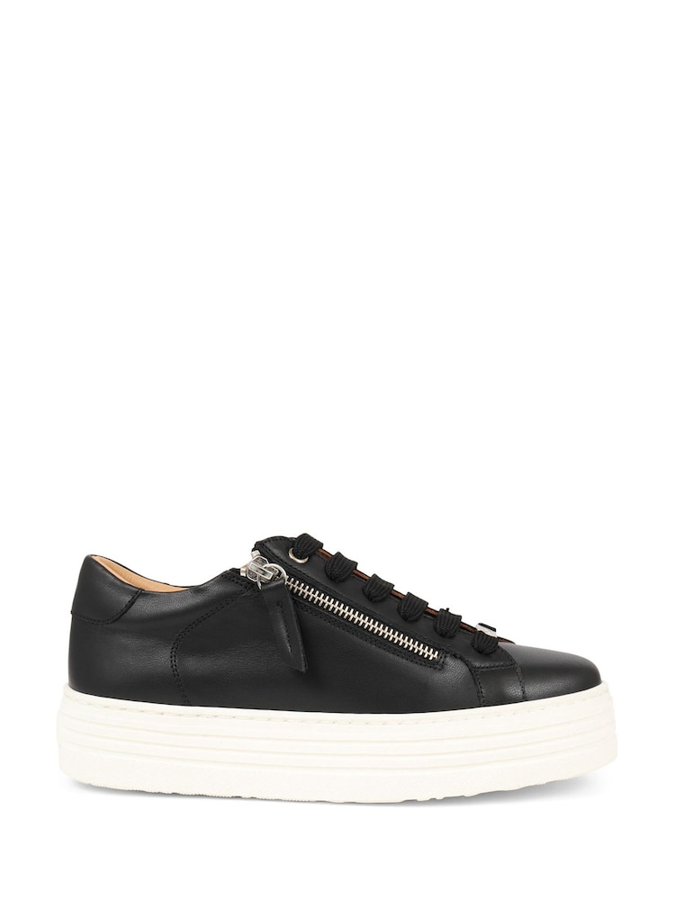 Negro - Jones Bootmaker Amaliada Leather Platform Trainers - Imagen 2 de 6 Negro - Jones Bootmaker Amaliada Leather Platform Trainers - Imagen 2 de 6