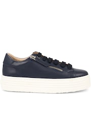 Темно-синий - Кожаные кроссовки на платформе Jones Bootmaker Amaliada - Image 2 of 6