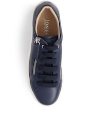 Темно-синий - Кожаные кроссовки на платформе Jones Bootmaker Amaliada - Image 4 of 6