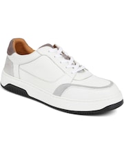 Pavers White Lace-Up Leather Trainers - Image 2 of 5