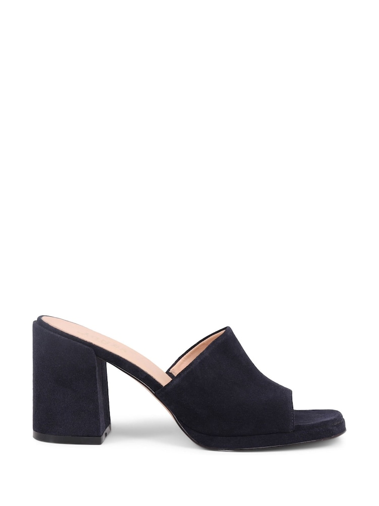 Marineblau - Jones Bootmaker Gracey Heeled Mule Sandals - Bild 2 von 6 Marineblau - Jones Bootmaker Gracey Heeled Mule Sandals - Bild 2 von 6