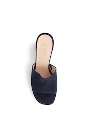 Marineblau - Jones Bootmaker Gracey Heeled Mule Sandals - Bild 4 von 6