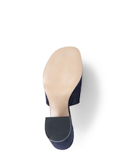 Marineblau - Jones Bootmaker Gracey Heeled Mule Sandals - Bild 6 von 6