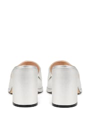 Silber - Jones Bootmaker Gracey Heeled Mule Sandals - Bild 4 von 5