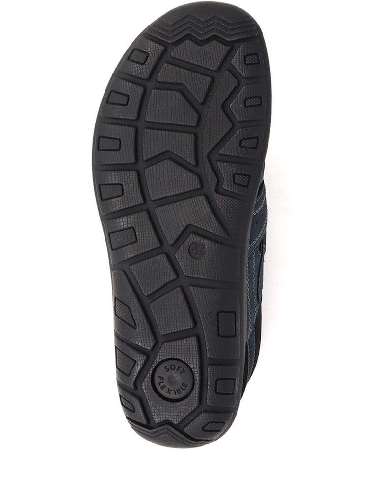 Pavers Blue Pavers Leather Touch Fastening Brown Sandals - Image 5 of 5 Pavers Blue Pavers Leather Touch Fastening Brown Sandals - Image 5 of 5