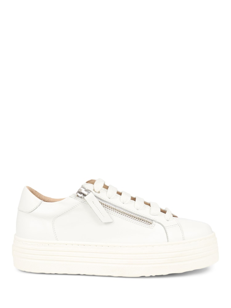 Blanco - Jones Bootmaker Amaliada Leather Platform Trainers - Imagen 2 de 6 Blanco - Jones Bootmaker Amaliada Leather Platform Trainers - Imagen 2 de 6