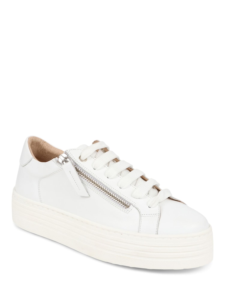 Blanco - Jones Bootmaker Amaliada Leather Platform Trainers - Imagen 6 de 6 Blanco - Jones Bootmaker Amaliada Leather Platform Trainers - Imagen 6 de 6