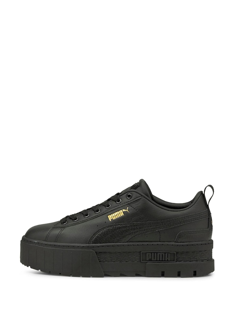 Puma Black Womens Mayze Classic Trainers - Image 1 of 6