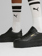Puma Black Womens Mayze Classic Trainers - Image 5 of 6