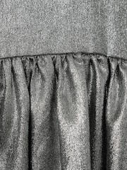Reiss Silver Joy 13-14 yrs Metallic Fit and Flare Dress - Image 4 of 4