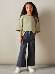 Reiss Sage Cassy 13-14 yrs Oversized Cotton Crew-Neck T-Shirt - Image 2 of 4