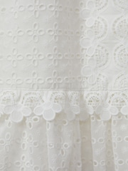 Reiss Ivory Zadie 4-9 yrs Lace Flared Sleeve Dress - Image 4 of 4