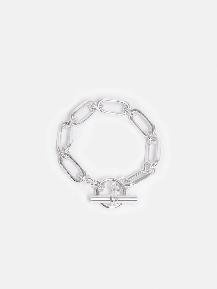 Jigsaw Silver Plated Trombone Link Bracelet - Image 1 of 3