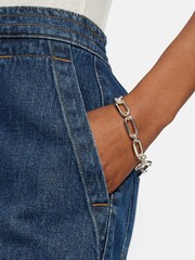 Jigsaw Silver Plated Trombone Link Bracelet - Image 3 of 3