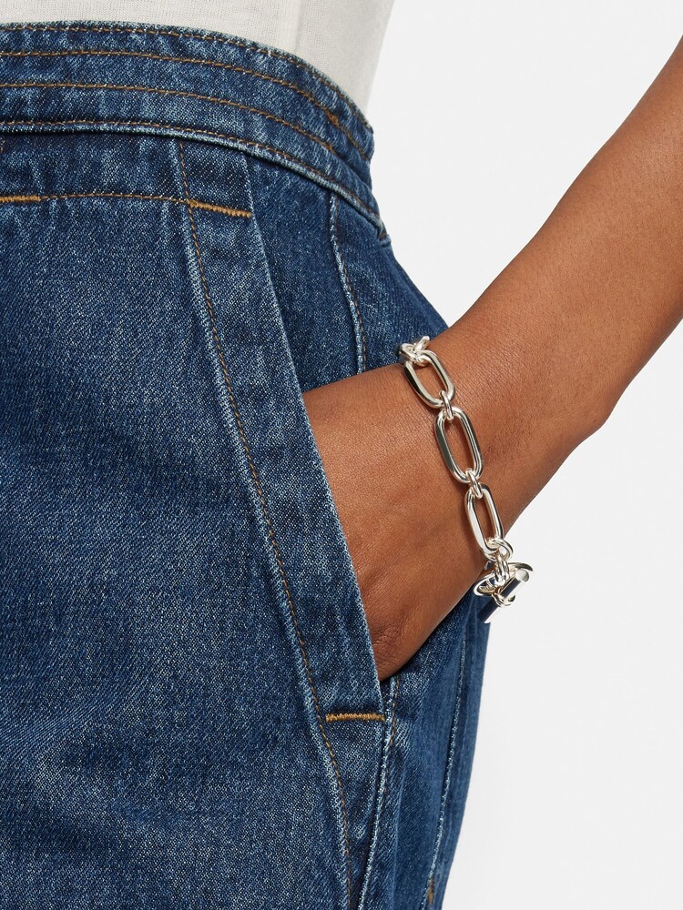 Jigsaw Silver Plated Trombone Link Bracelet - Image 3 of 3