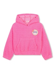 Billieblush Pink Fluffy Textured Hoodie - Image 1 of 2
