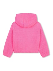 Billieblush Pink Fluffy Textured Hoodie - Image 2 of 2