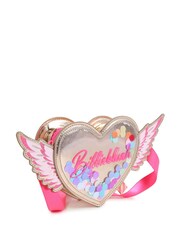 Billieblush Pink Love Heart Angel Wings Logo Cross Body Bag - Image 3 of 6