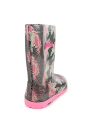 Billieblush Pink Floral Print Wellies - Image 3 of 7