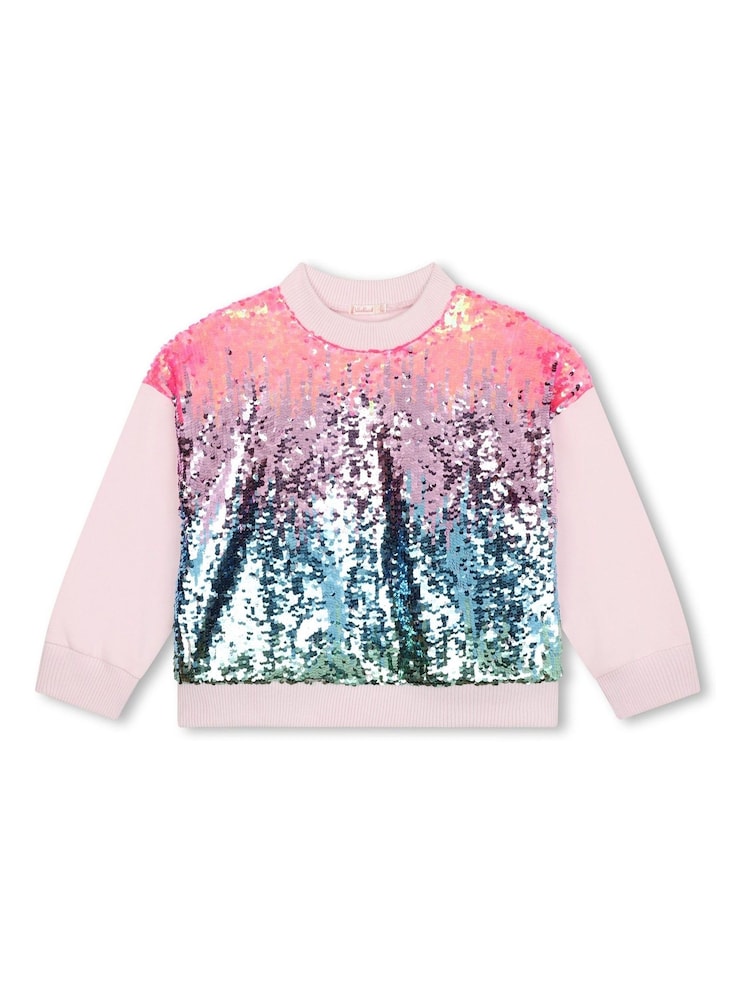 Billieblush Pink Multicolour Sequin Jumper - Image 2 of 3