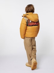 Timberland Yellow 2 in 1 Padded Coat and Gilet With Back Print - Image 2 of 8