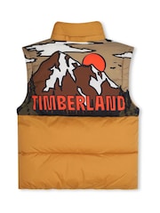 Timberland Yellow 2 in 1 Padded Coat and Gilet With Back Print - Image 8 of 8