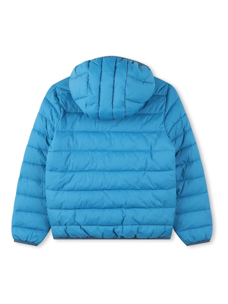 Timberland 2 Tone Logo Hooded Puffer Coat - Image 2 of 3