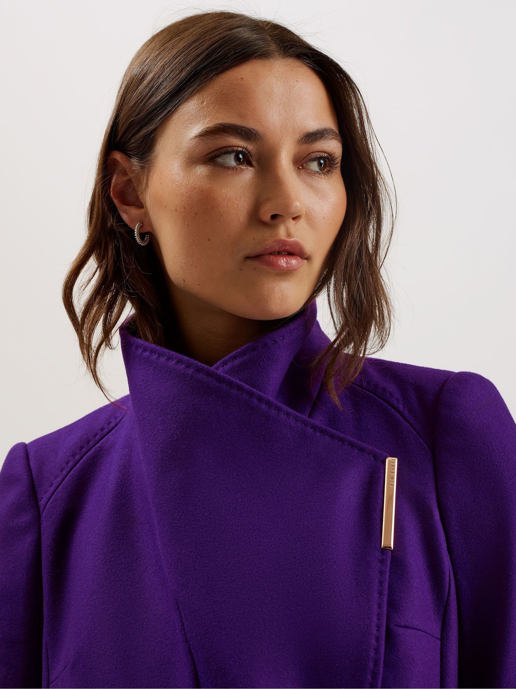 ROSE - Midi Length Belted Wool Wrap Coat