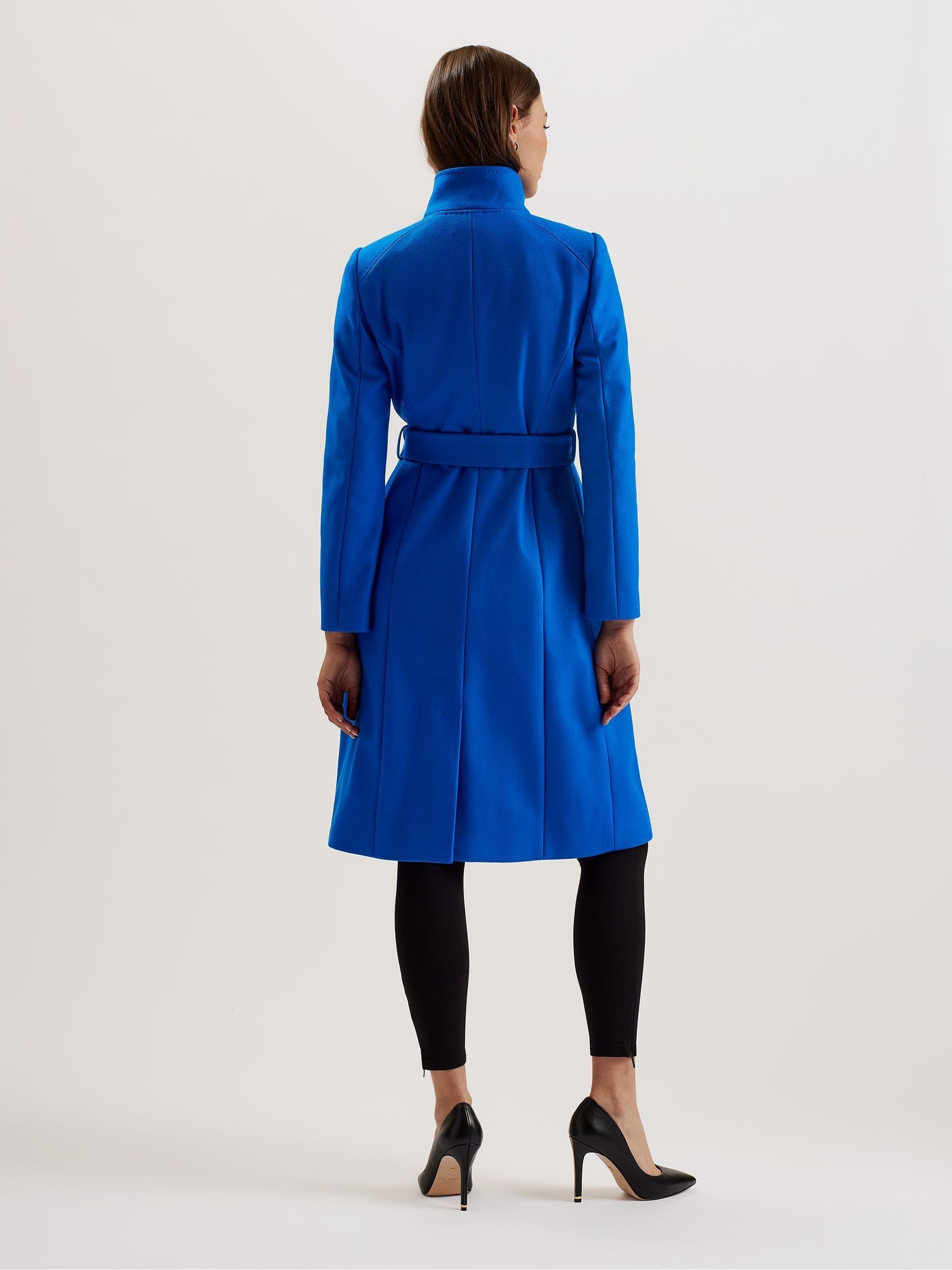 Buy Ted Baker Blue Rose Midi Length Belted Wool Wrap Coat Buy Ted Baker Blue Rose Midi Length Belted Wool Wrap Coat