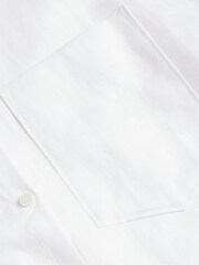 Ted Baker White Toloca White Oversized Linen Shirt - Image 5 of 5