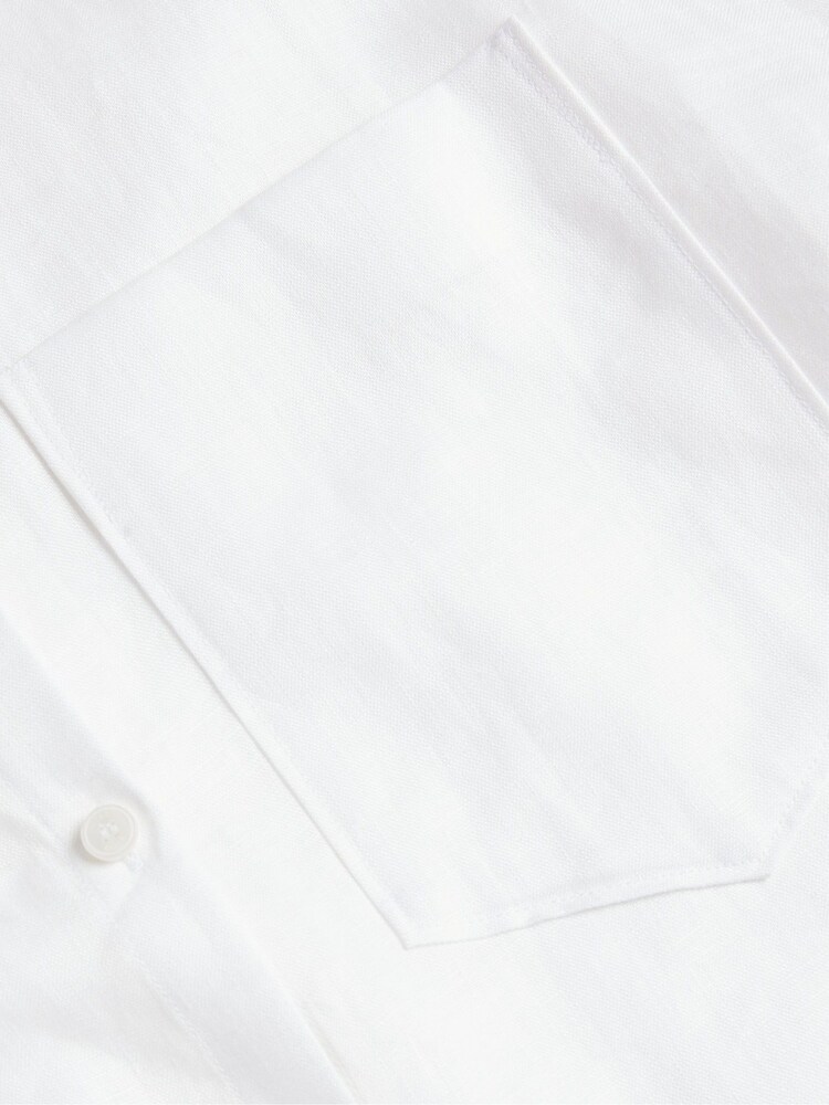 Ted Baker White Toloca White Oversized Linen Shirt - Image 5 of 5